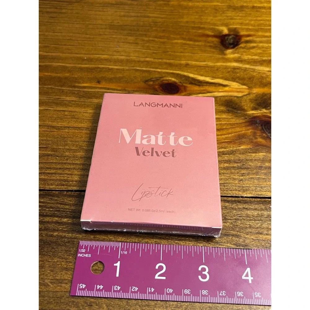 Langmanni Matte Velvet Lipstick Set Women Pink Nude Liquid Lip Kit New